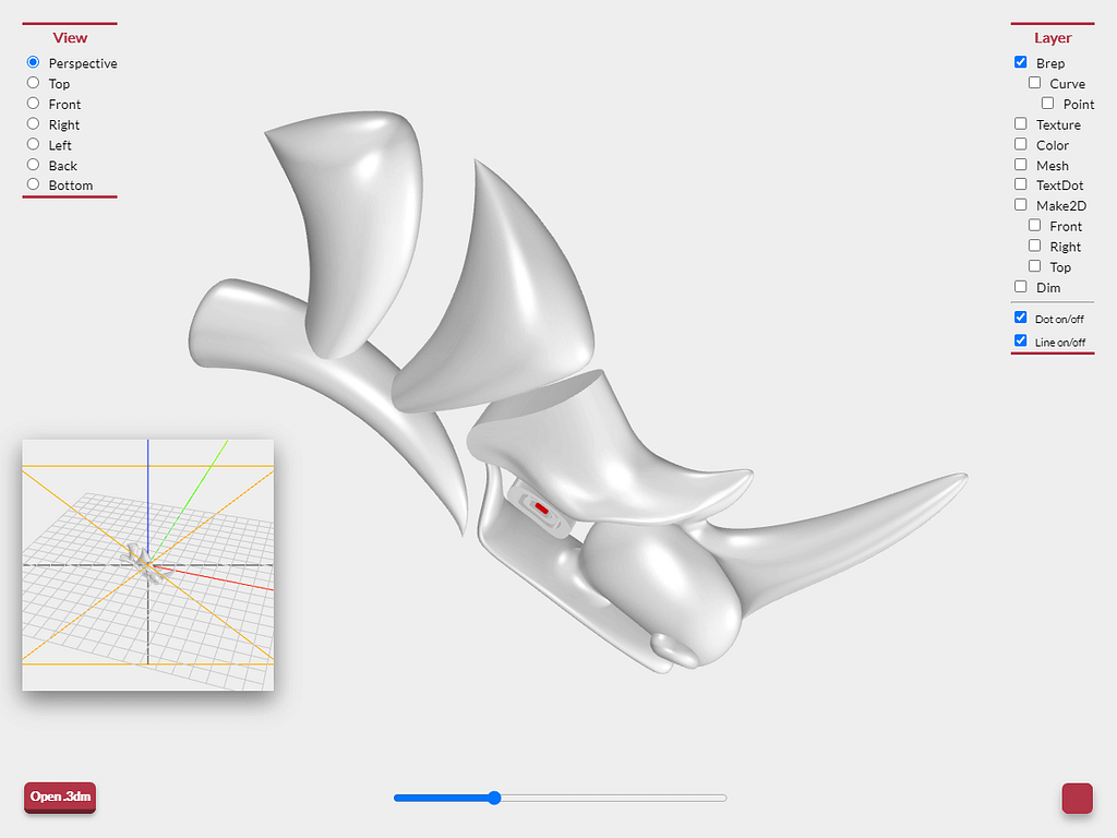 Perspectiveのビュー画面