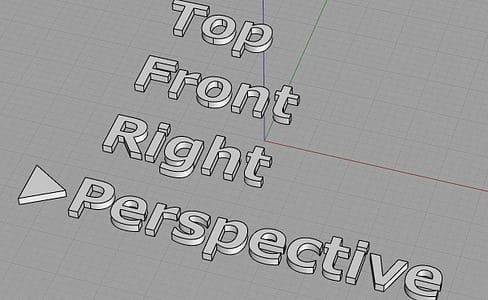 Rhinoceros 単一ビューポートで操作する為のテクニック