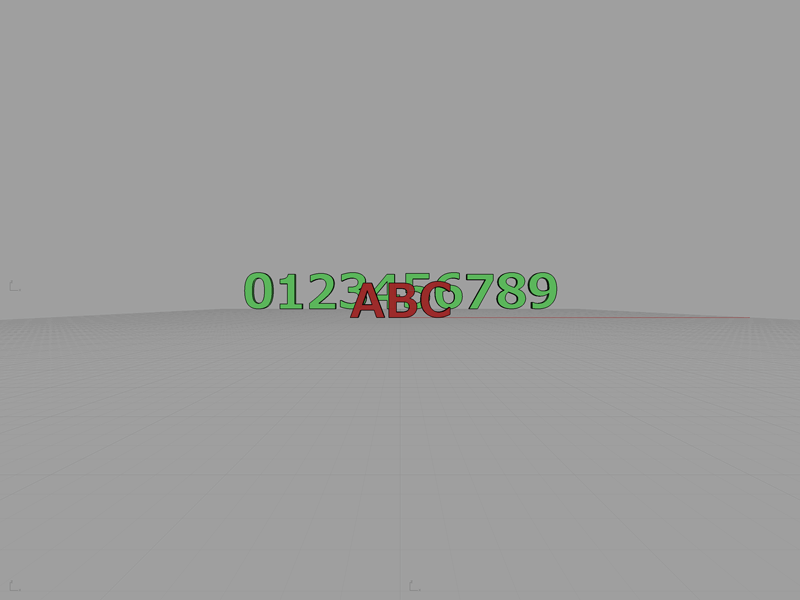 パースペクティブ画面（14mm画角・距離100）