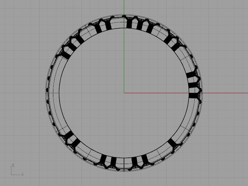 Grasshopperでのブール演算結果