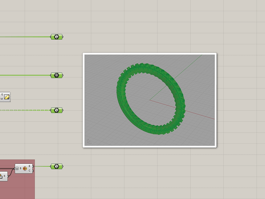 コンポーネントから出力されたエタニティリング