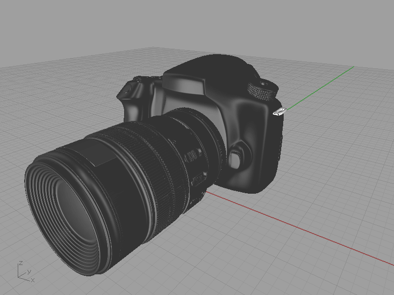 パースペクティブ画面(レンズ長25)
