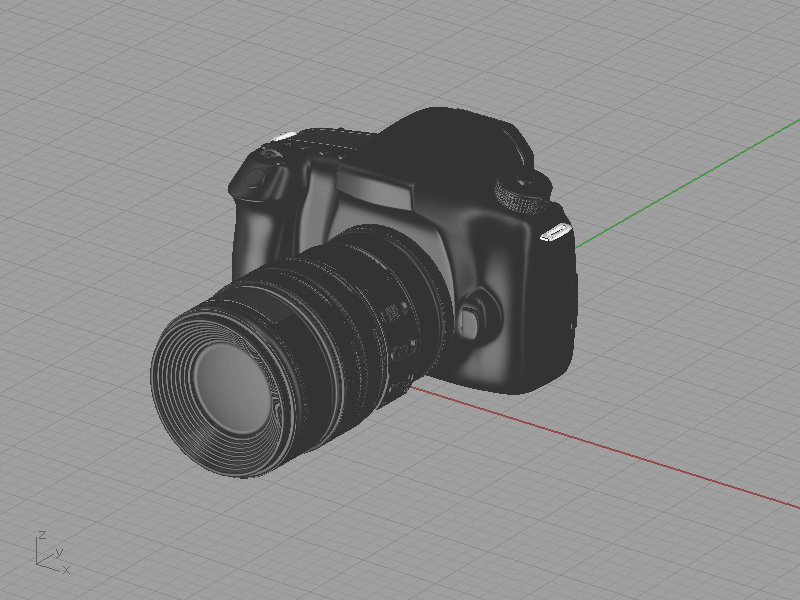 パースペクティブ画面(レンズ長400)