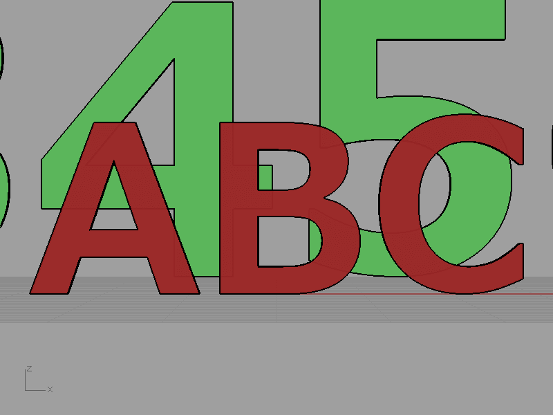 パースペクティブ画面(400mm画角)