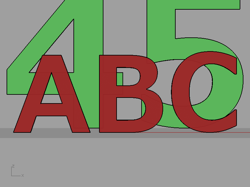 パースペクティブ画面(800mm画角)