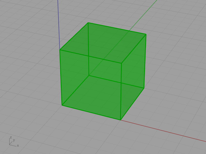 Grasshopper Box 2Ptコンポーネントによるボックス形状